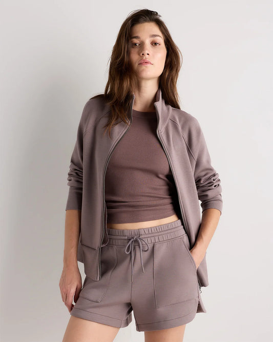 CloudComfort Full-Zip Sweatshirt - XS / Dark Taupe