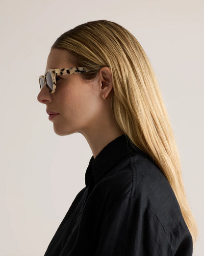 Capri Polarized Acetate Sunglasses - Standard / Black with Grey Gradient lens