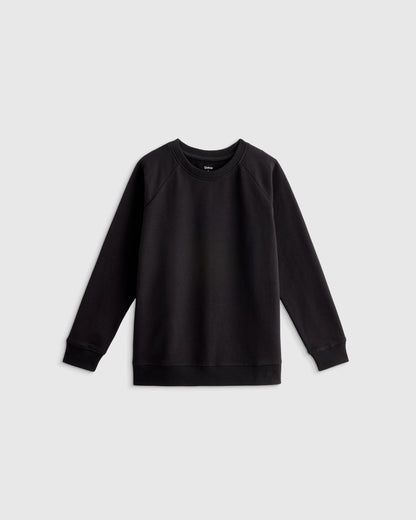 Organic Cotton French Terry Crew Neck Sweatshirt - 2T / Heart Graphic