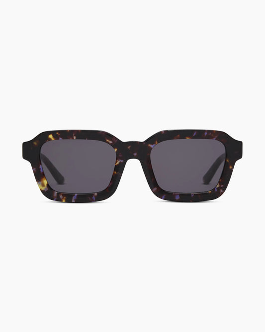Ibiza Polarized Acetate Sunglasses - One Size / Amethyst Tortoise with Grey lens