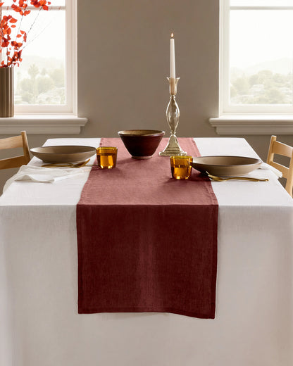 European Linen Table Runner - One Size / Mint