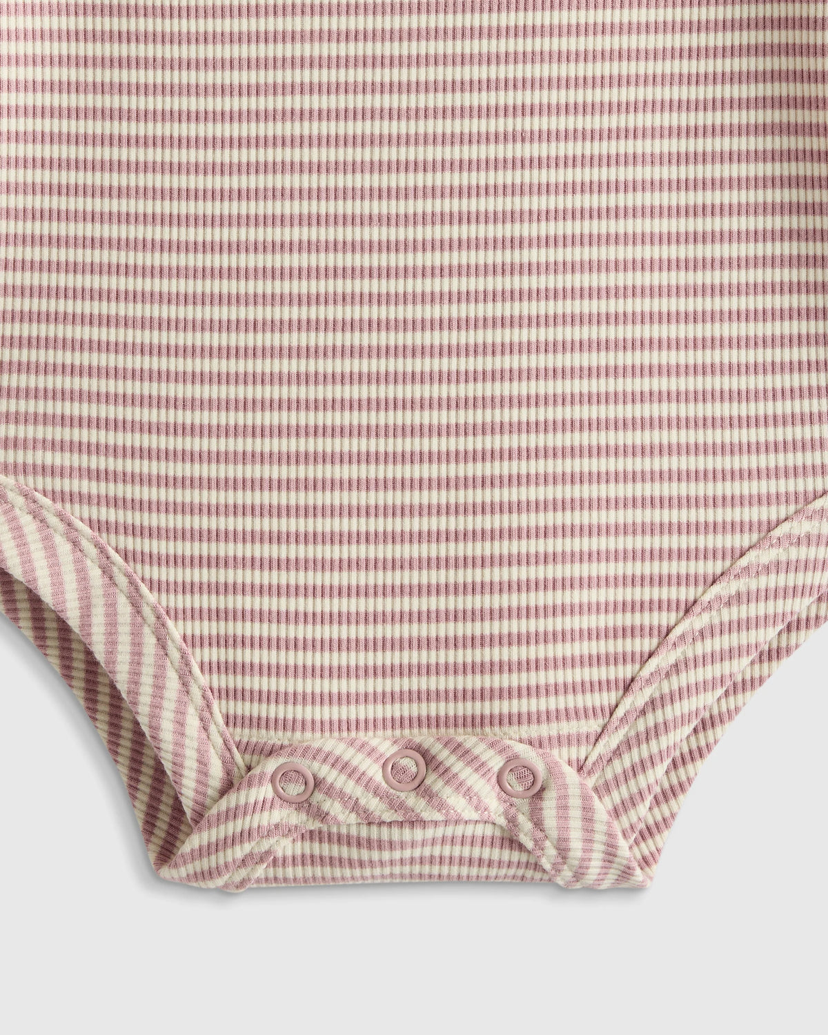 Softest Rib Long Sleeve Bodysuit - 0-3M / Violet Mist
