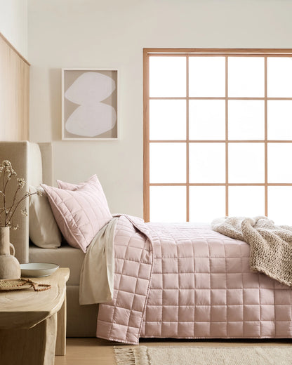 Bamboo Box Quilt Set - Twin / Sage