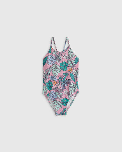 One-Piece Swimsuit - 2T / Wavy Fish