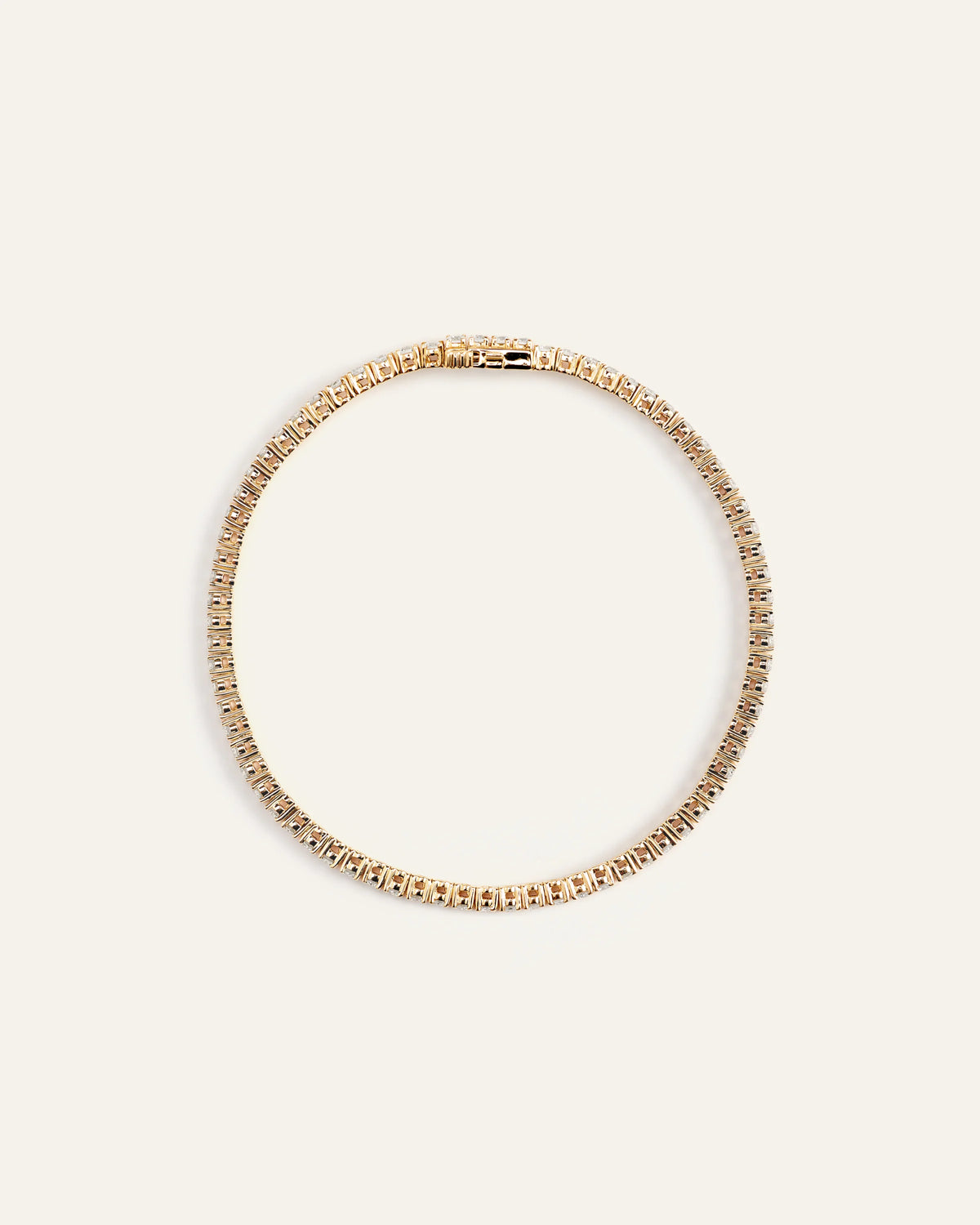 14K Gold Lab Grown Diamond Tennis Bracelet - 3ctw - 6.5" / Yellow Gold