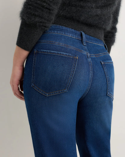 Curvy Bella Stretch Relaxed Straight Jeans - 24 / Charcoal Black