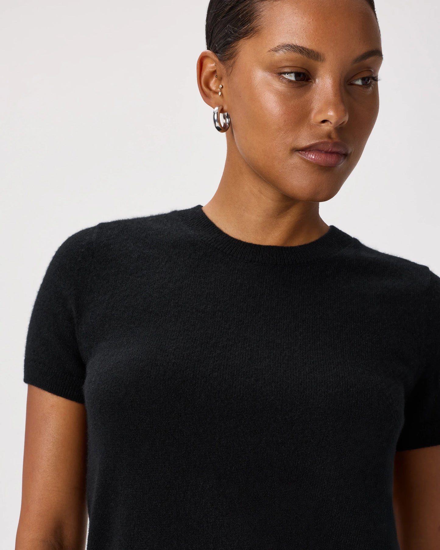 Mongolian Cashmere Tee - XS / Pale Custard Yellow