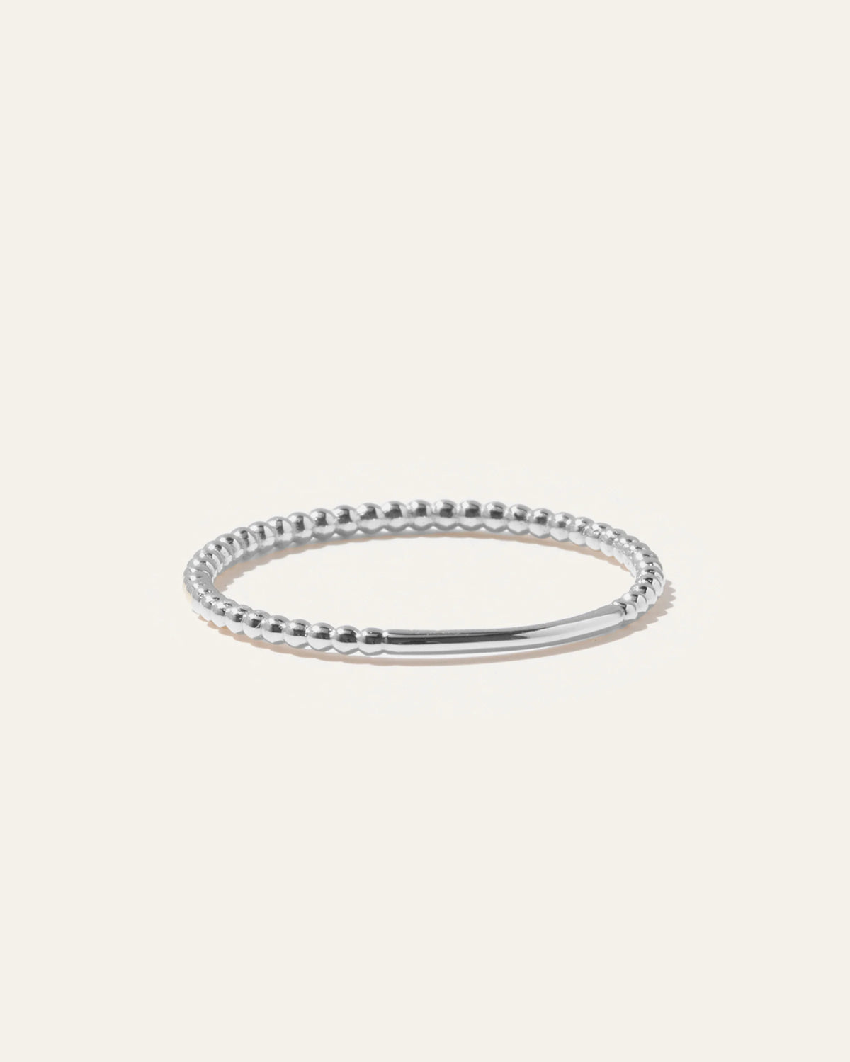 14K Gold Beaded Ring - 4 / Yellow Gold