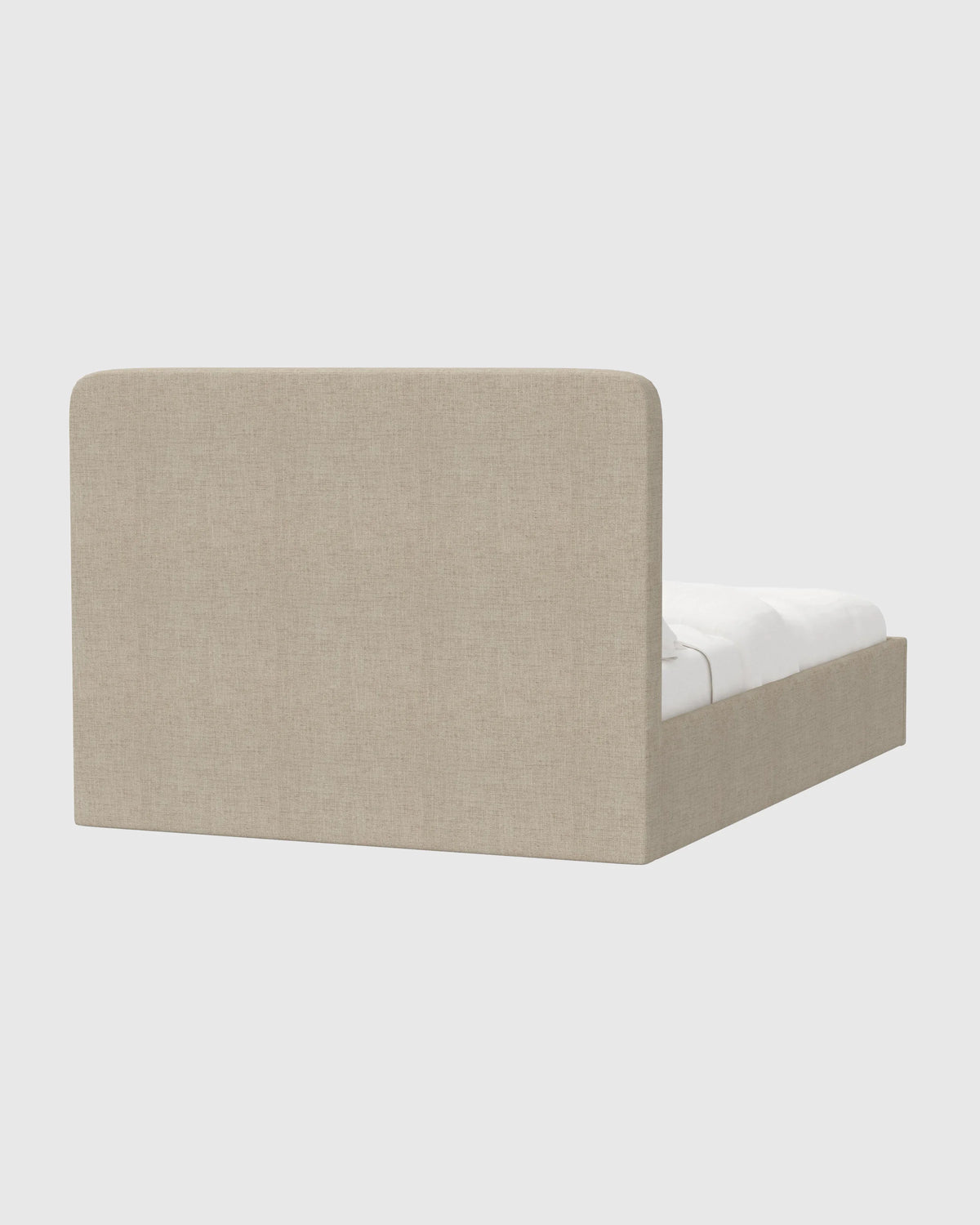 100% Linen Curved Bed - Full / Canvas