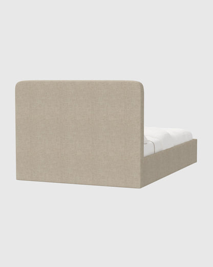 100% Linen Curved Bed - Full / Canvas