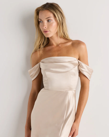 Aurora Stretch Satin Convertible Dress - 0 / Garden Sage Green