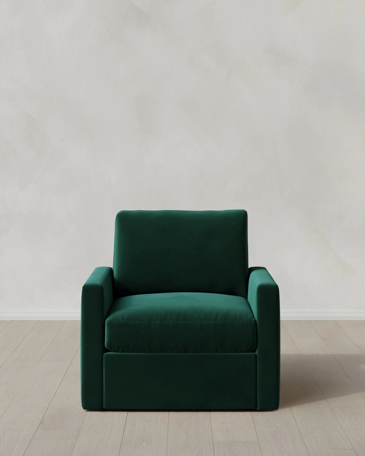 Brennan Swivel Chair in Performance Velvet - 32" / Rust
