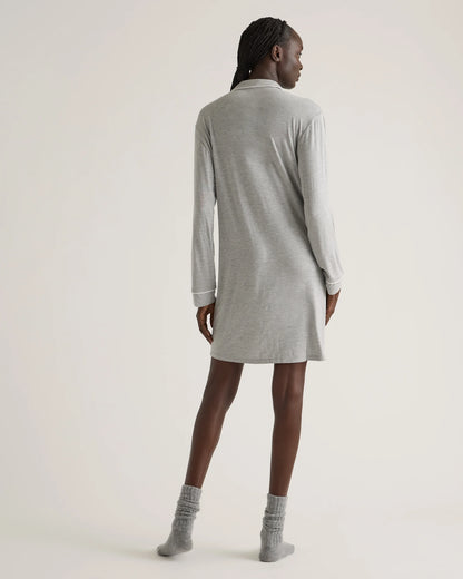 Bamboo Jersey Sleep Shirt - XS / Rhubarb