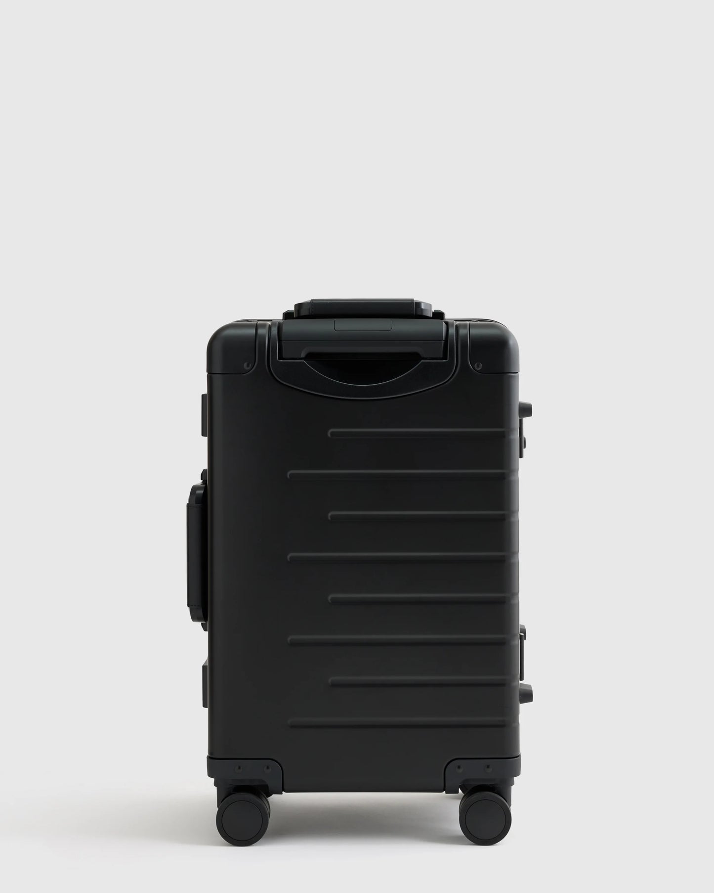 Aluminum Carry-On Suitcase - One Size / Black