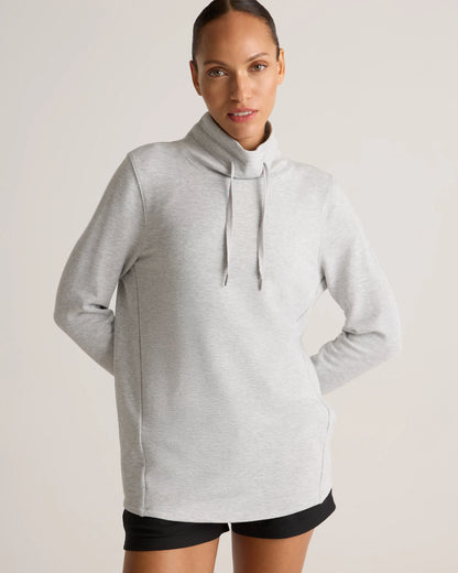 SuperSoft Fleece Mock Neck Pullover - XS / Navy