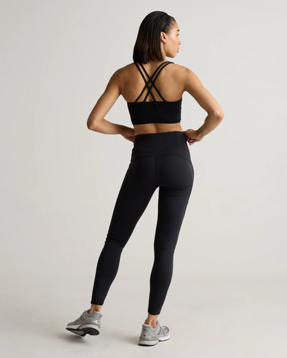 Power-Up Long Line Strappy Sports Bra - XS / Classic White