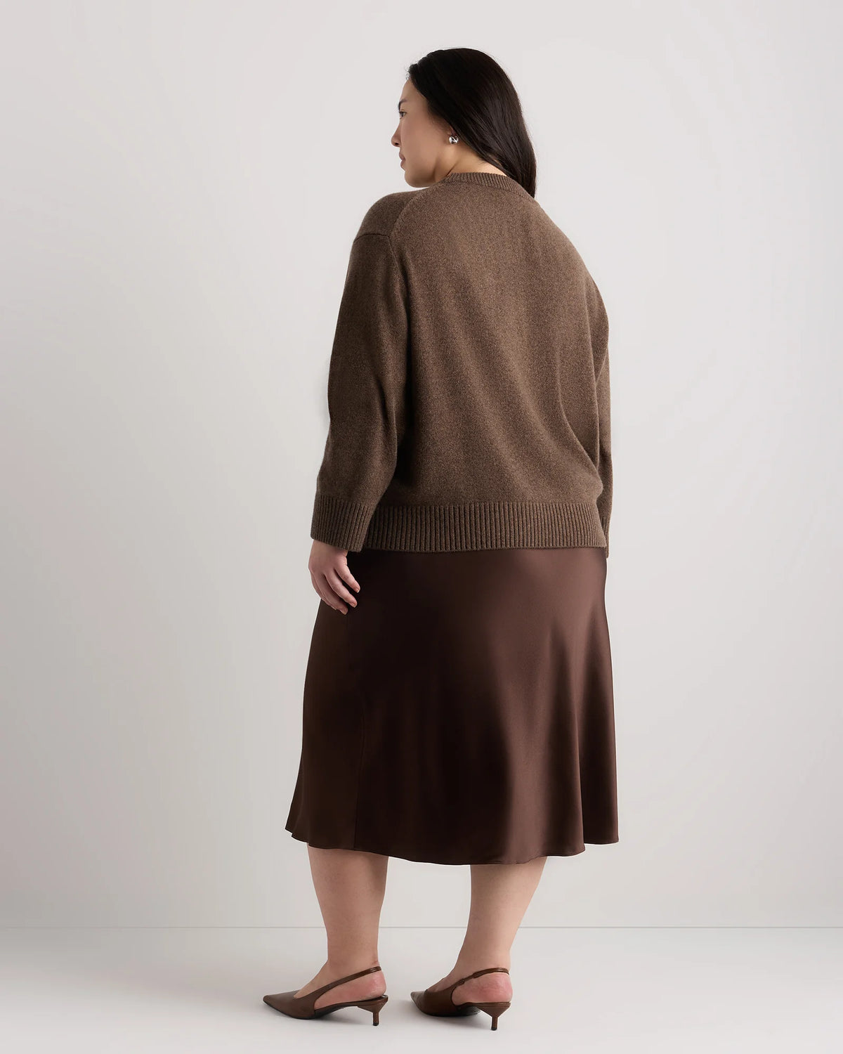 Mongolian Cashmere Oversized Crewneck Sweater - 1X / Oatmeal