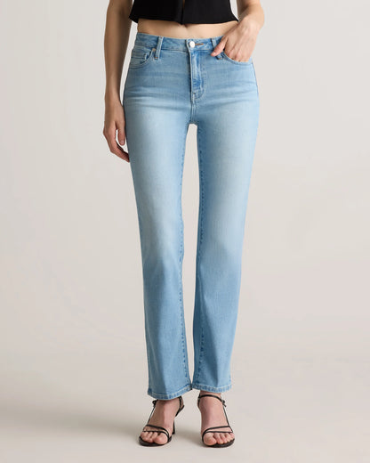 Bella Stretch Straight Jeans - 24 / Twilight Blue Fray