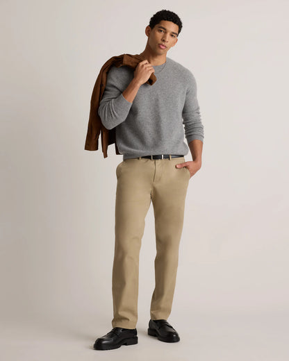 Mongolian Cashmere Waffle Sweatshirt - S / Faded Denim
