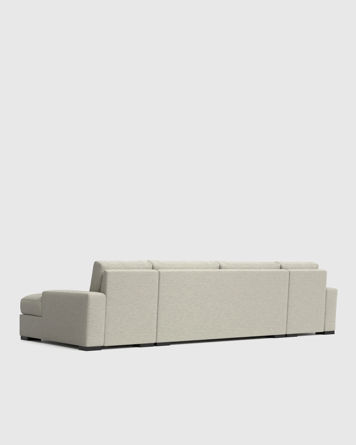Stillman U Sectional in Performance Basketweave - One Size / Flax