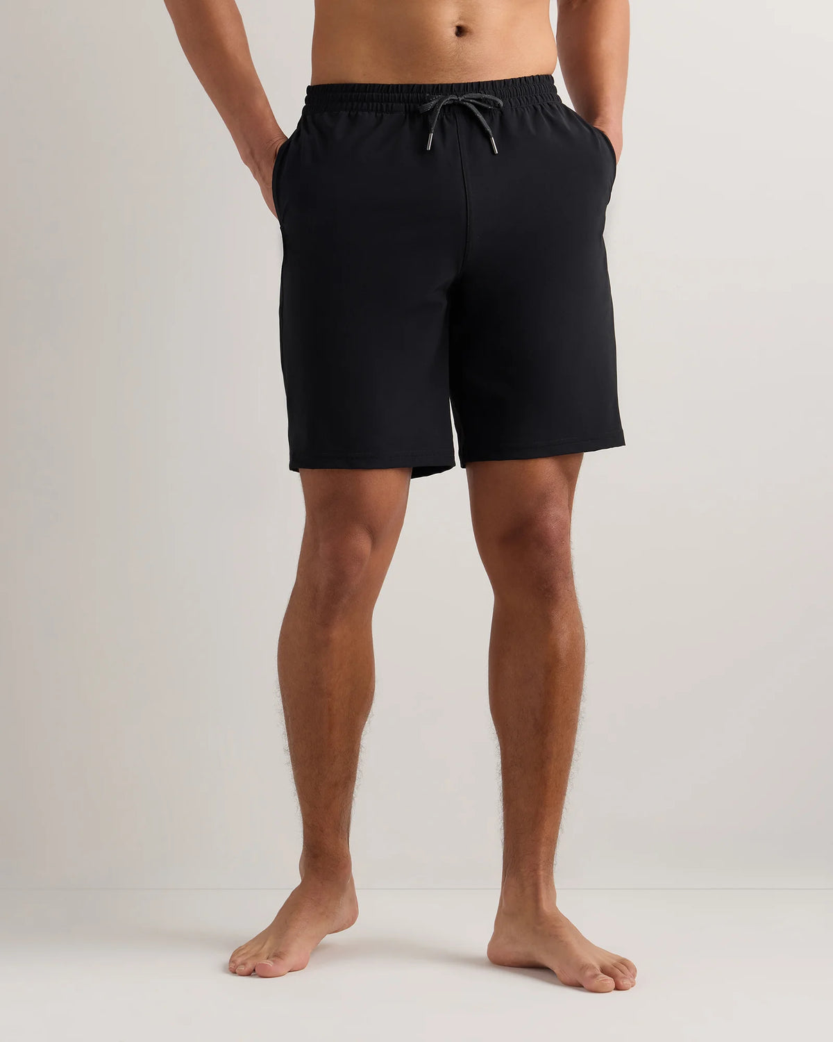 Italian Swim Trunks - 9" - S / Navy Palms