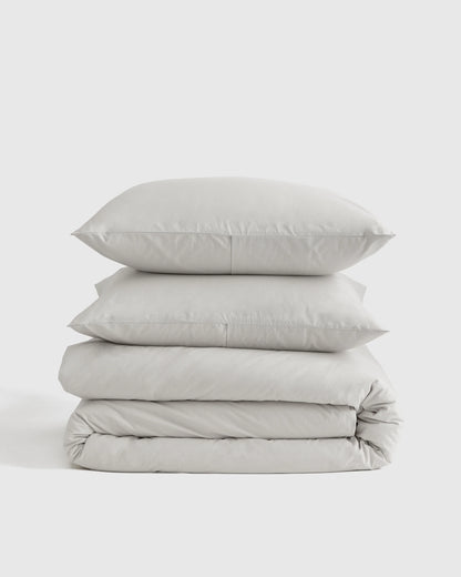 Organic Brushed Cotton Duvet Cover Set - Twin / Toffee