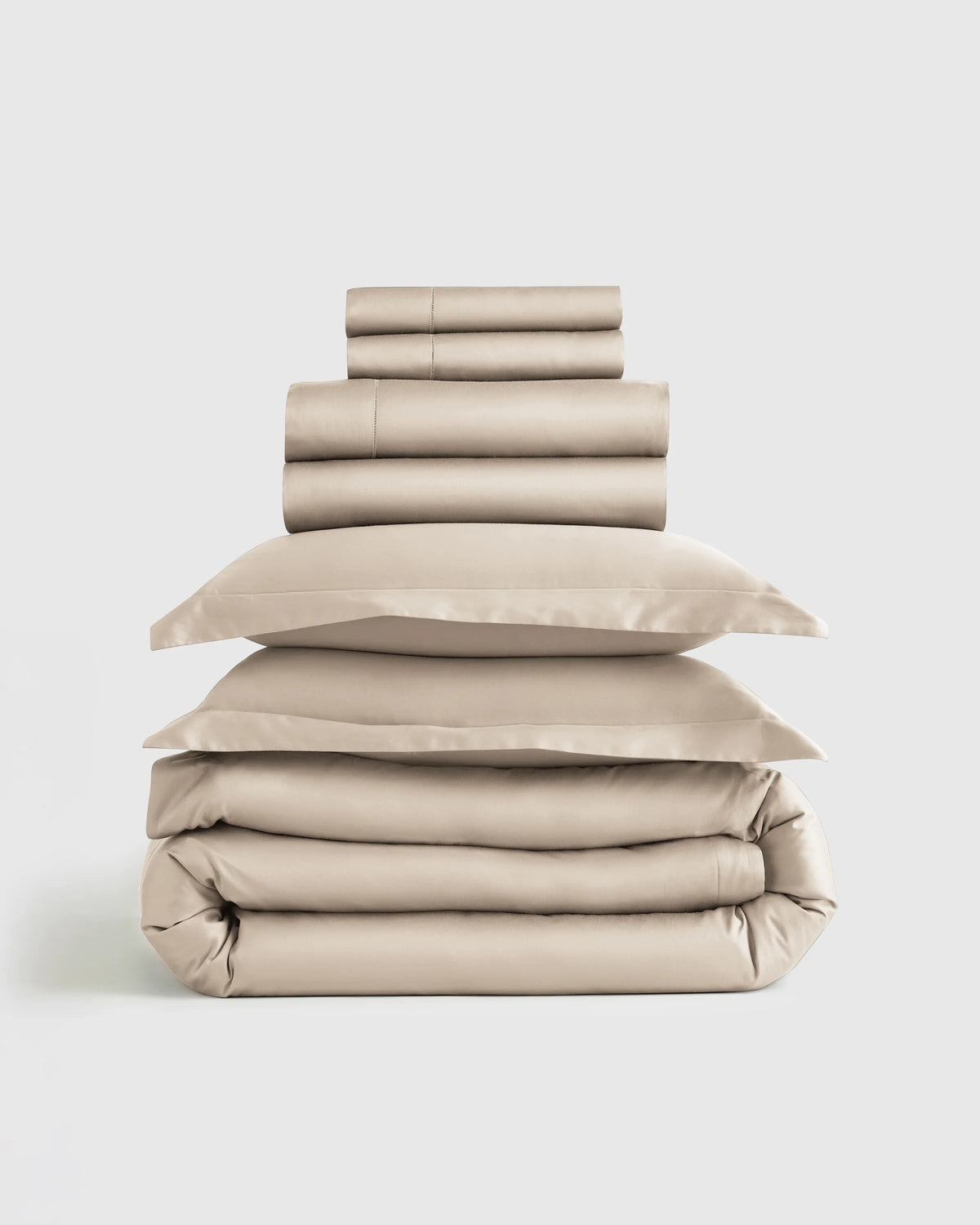 Signature Giza Cotton Sateen Deluxe Bedding Bundle - Twin / Dried Sage