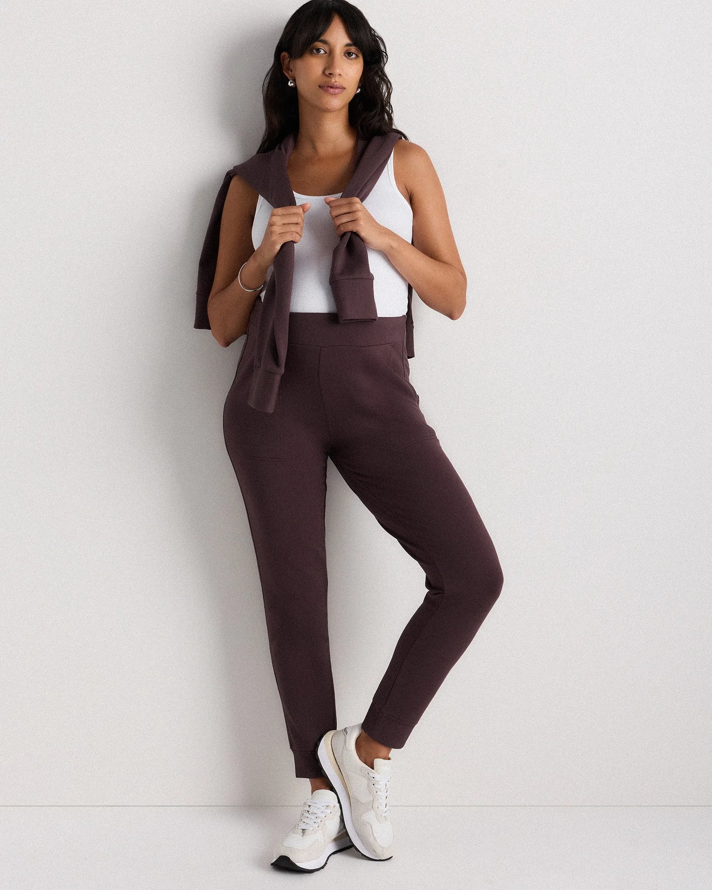 SuperSoft Fleece Maternity Joggers - XS / Off-White