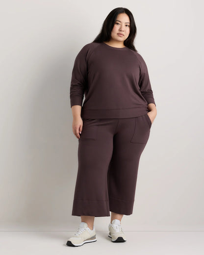 SuperSoft Fleece Crew - 1X / Dried Fig
