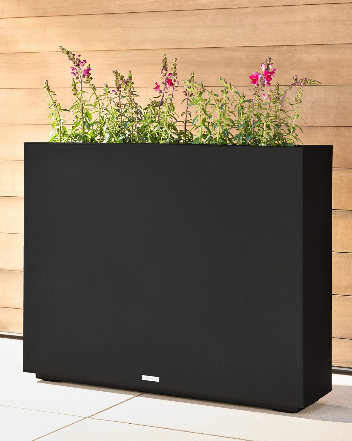 Block Series All Weather Rectangular Planter by Veradek - One Size / Black