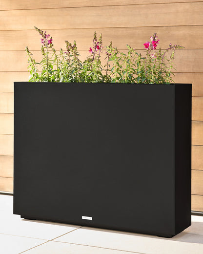 Block Series All Weather Rectangular Planter by Veradek - One Size / Black