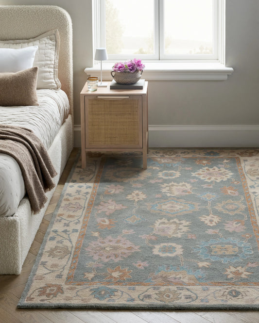 Elowen Wool Rug - 5' x 8' / Blue