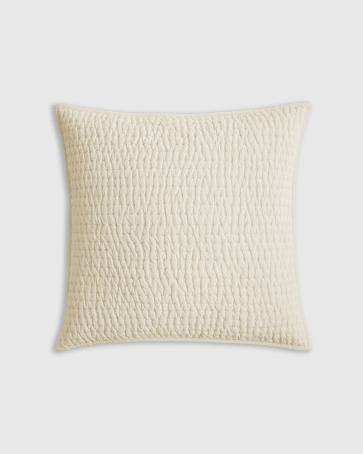 European Linen Cotton Stitch Quilted Euro Sham - Euro / Orchid