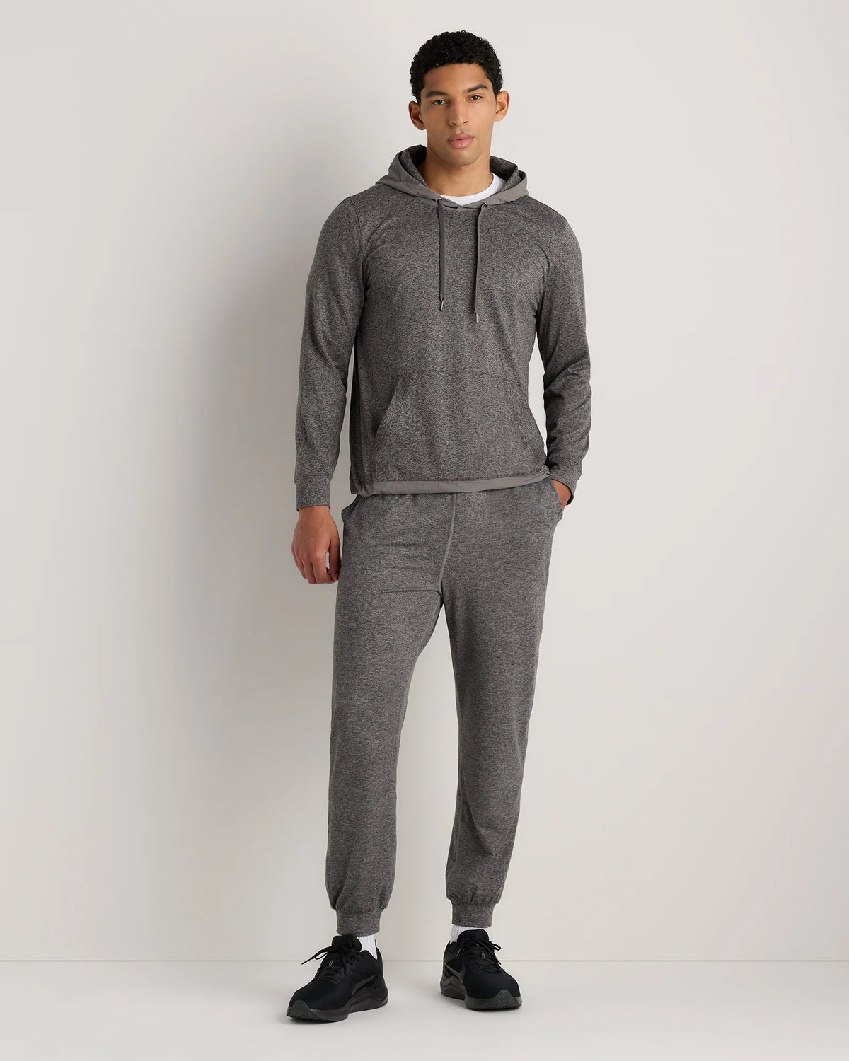 Flowknit Performance Hybrid Pullover Hoodie - S / Heather Green