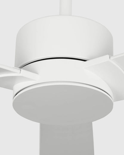 Minimalist Wood Blade Ceiling Fan - 44" / White