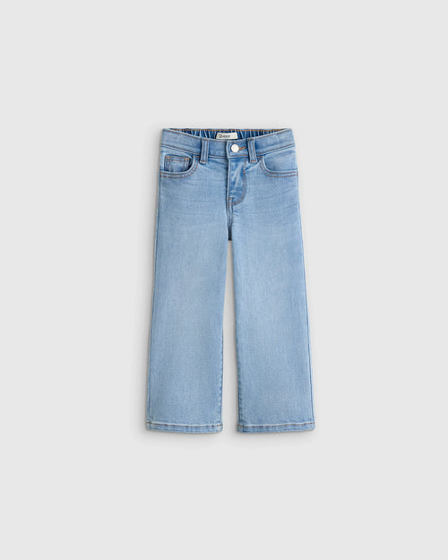 Girls Stretch Wide Leg Jeans - 2T / Light Wash