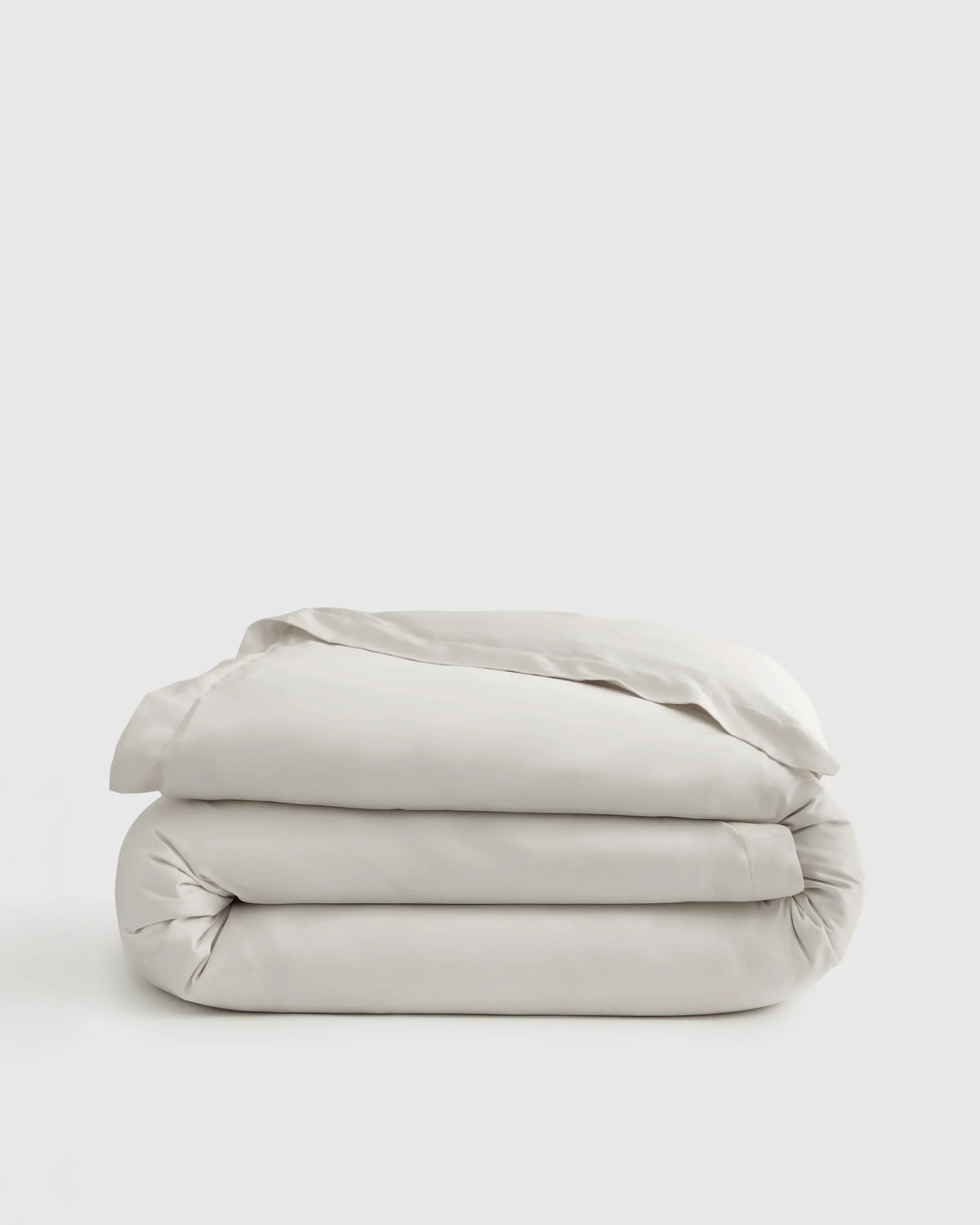 Signature Giza Cotton Sateen Duvet Cover - Twin / Light Grey