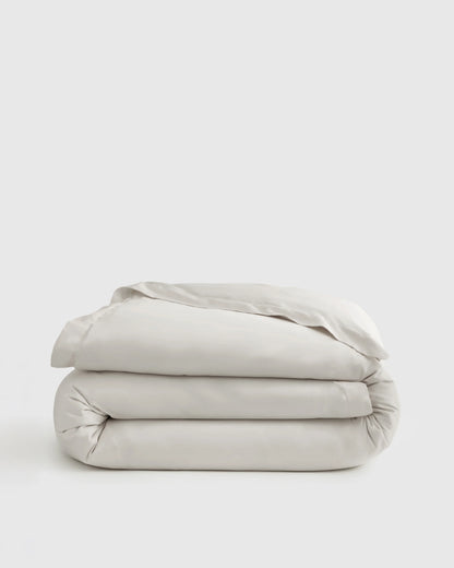 Signature Giza Cotton Sateen Duvet Cover - Twin / Light Grey