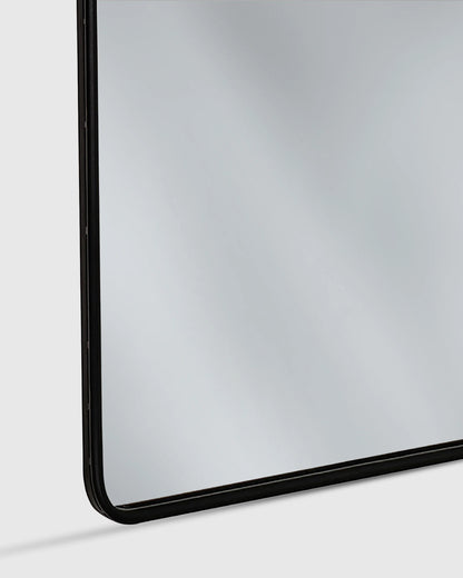 Arched Metal Framed Wall Mirror - One Size / Silver Metal Frame