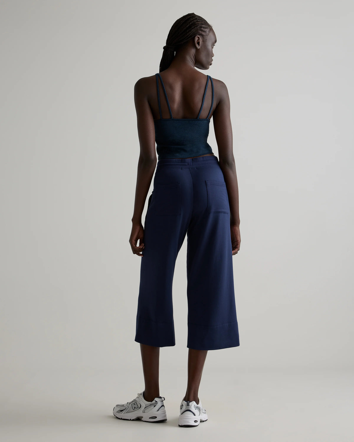 SuperSoft Fleece Cropped Wide Leg Pants - XS / Dried Fig