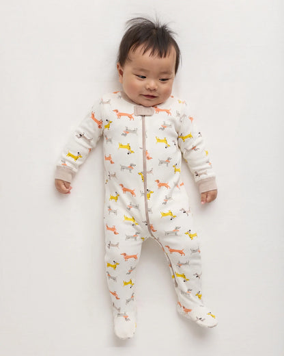 100% Organic Cotton Footie Pajama - 0-3M / Vehicles