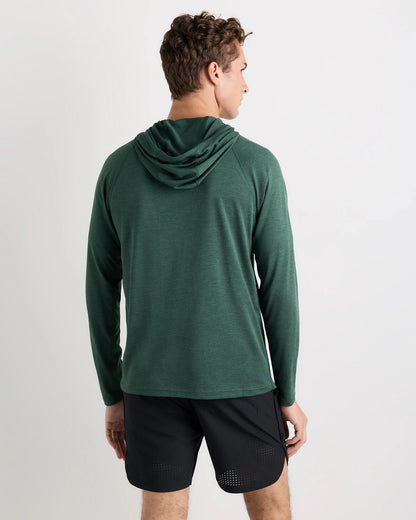 Mesh Performance Training Quarter Zip Hoodie - S / Heather Grey