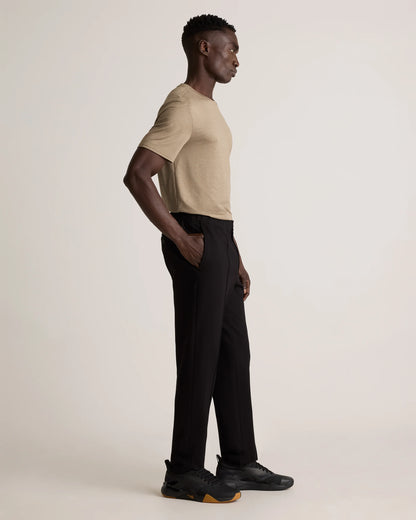 Stretch Knit Pintuck Trousers - S / Navy
