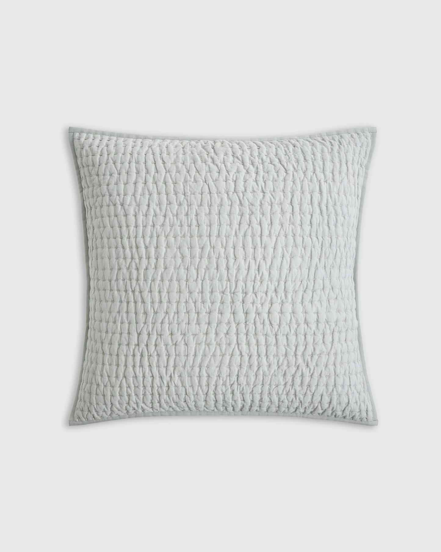 European Linen Cotton Stitch Quilted Euro Sham - Euro / Orchid