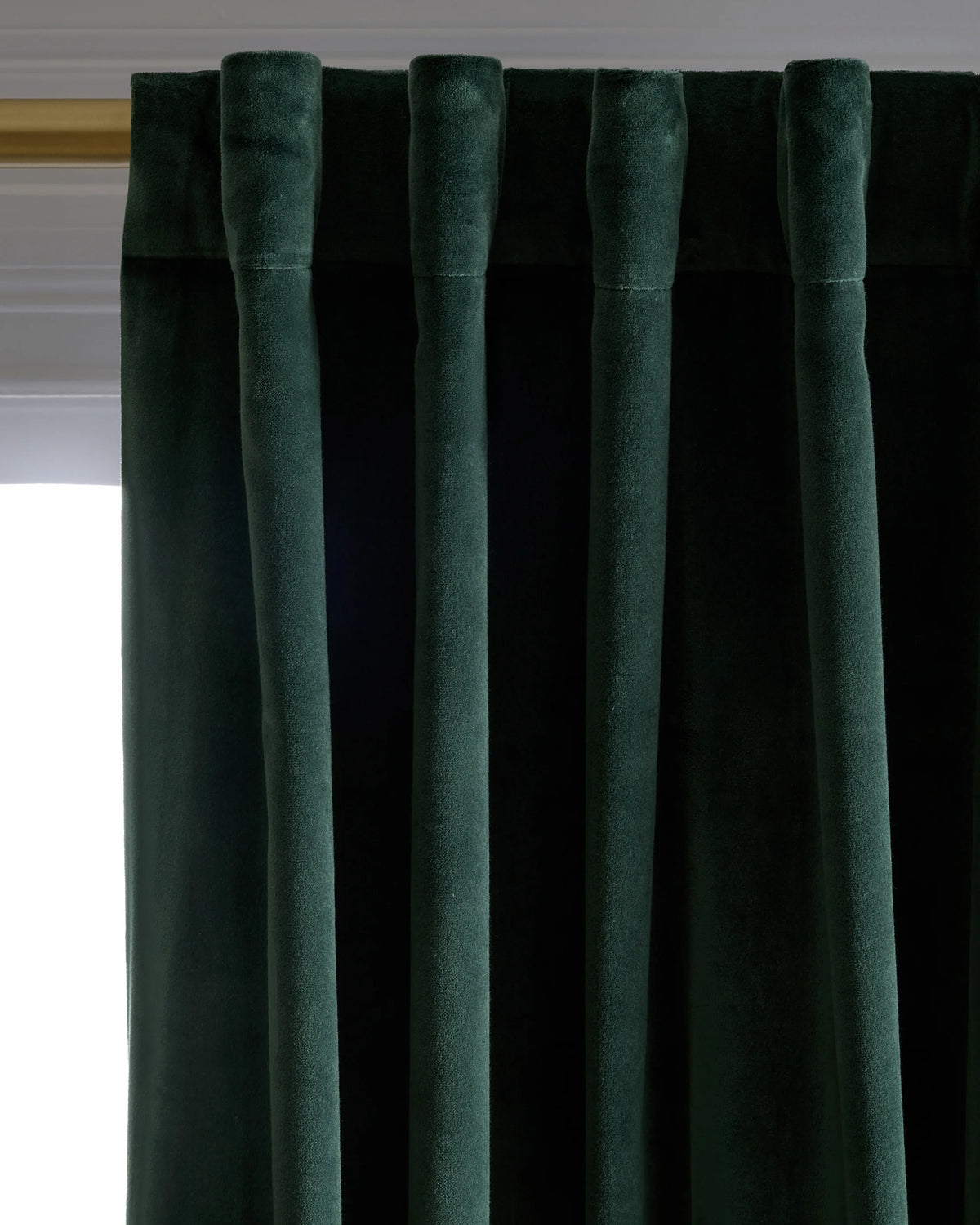 Cotton Velvet True Blackout Curtain - 48x84 / Ivory