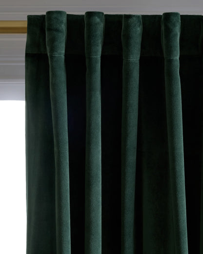 Cotton Velvet True Blackout Curtain - 48x84 / Ivory
