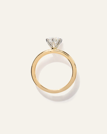 Lab Grown Diamond Marquise Comfort Fit Engagement Ring - 2ct - 4 / Yellow Gold
