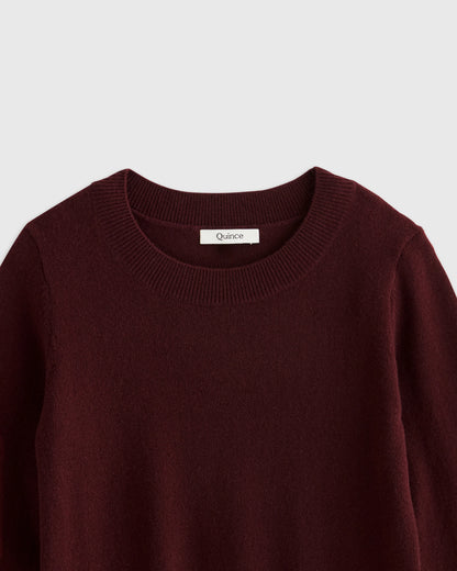 Washable Cashmere Crewneck Sweater - 6 / Heather Grey