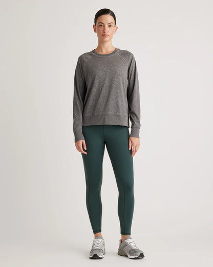 Flowknit Pullover Crew - XS / Heather Deep Navy