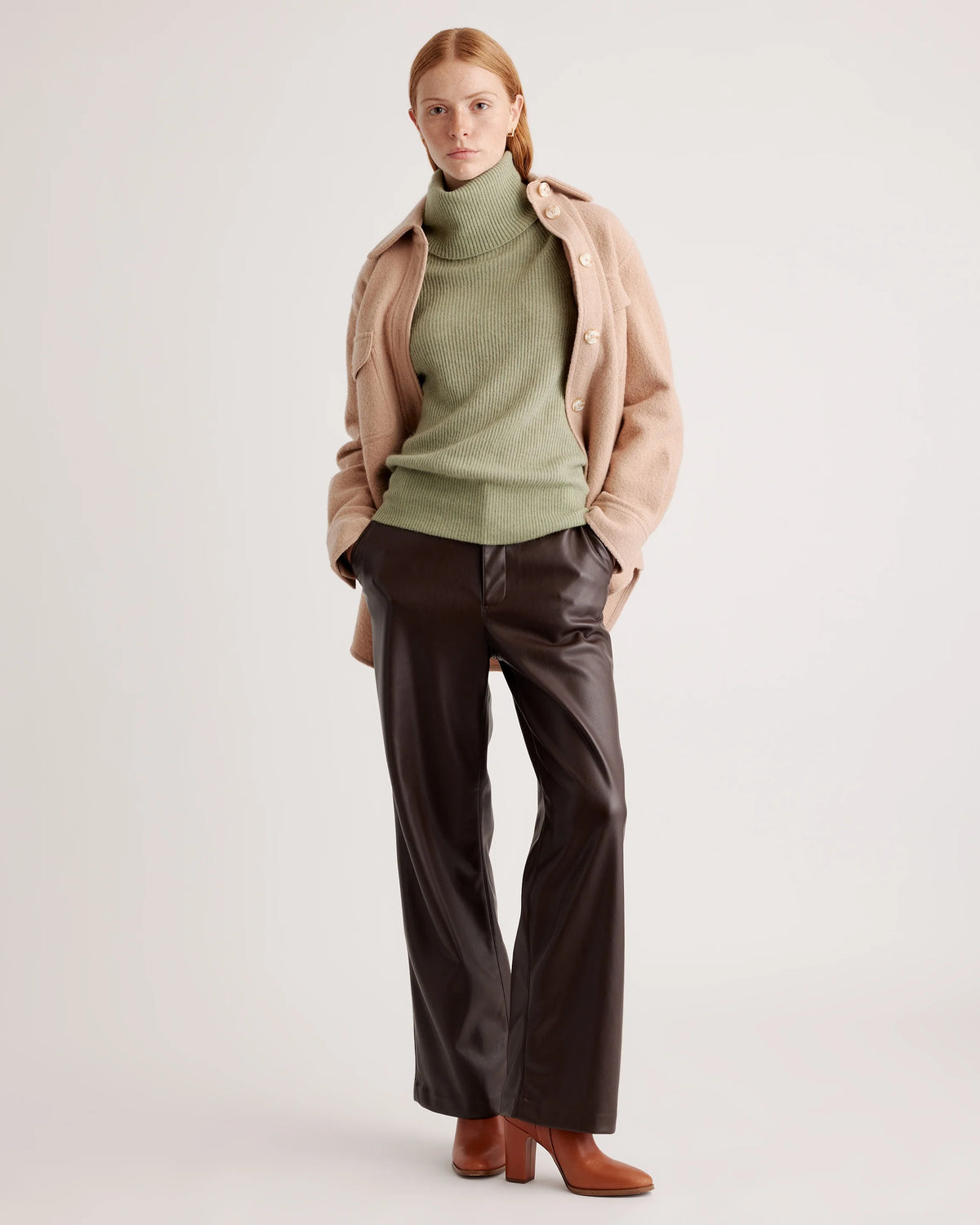 Baby Alpaca-Wool Turtleneck - XS / Light Grey